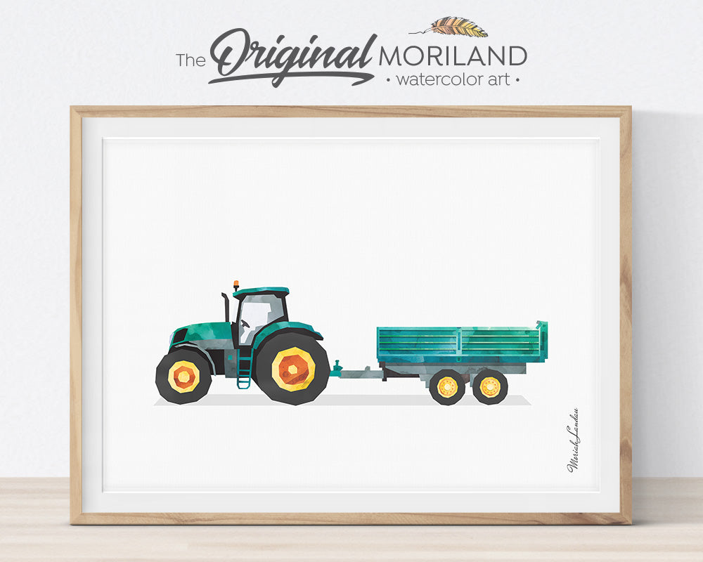 Farm Vehicles - Printable Set of 9 - LAND29