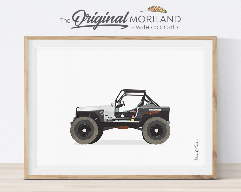 Black & White Vehicles - Printable Set of 9 - LAND25