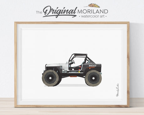 Black & White Vehicles - Printable Set of 9 - LAND25