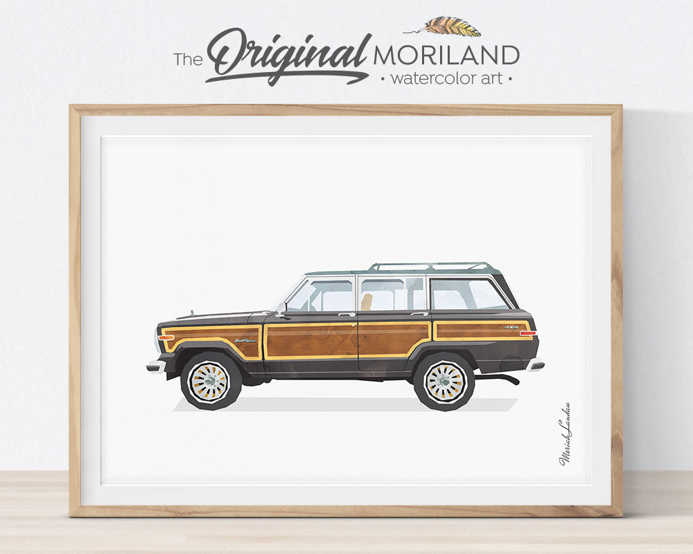 Jeep Wagoneer, Print, Wall Art, Toddler, Decor, Printable