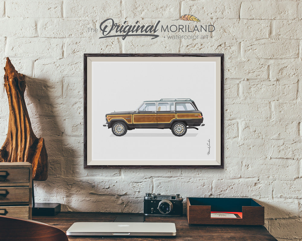 Jeep wagoneer wall art print gift