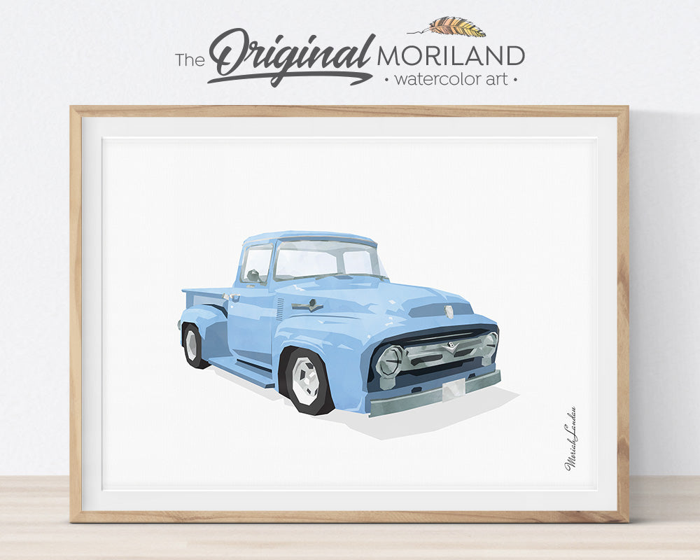 Transportation Wall Art, Ford Big Window, Print, Nursery Printable