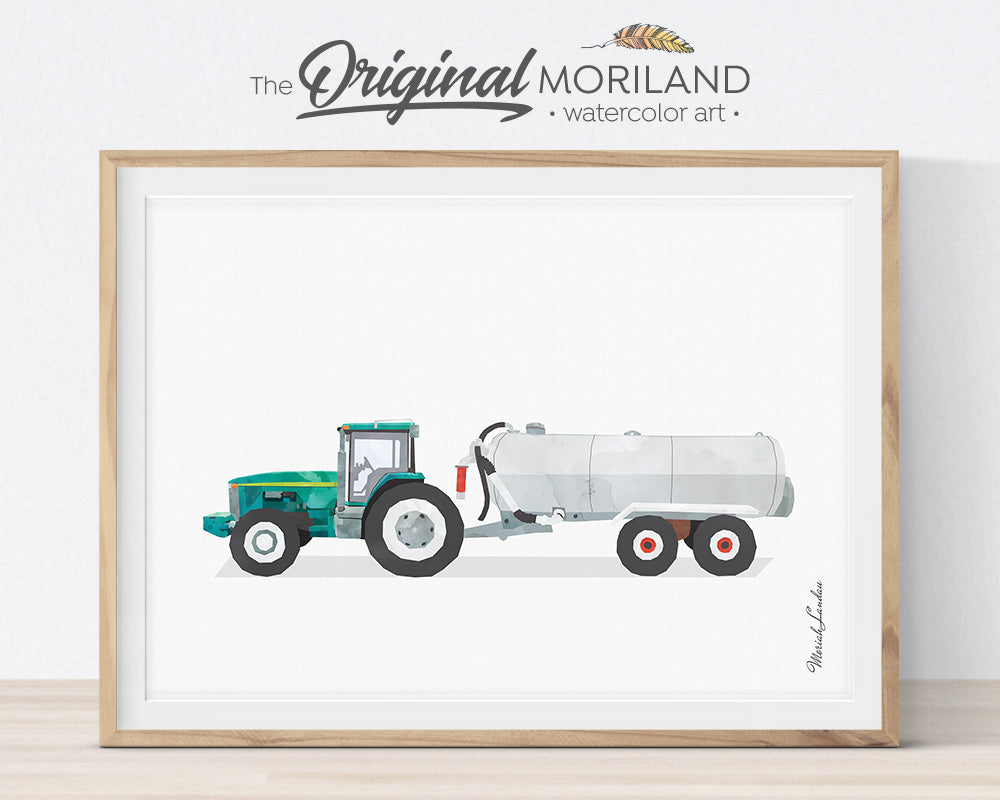 Farm Vehicles Decor, Preschool, Boy Bedroom Art, Digger Printable, Tractor Nursery, Tractor Birthday, Farmhouse Room Decor, Forklift, International Scout Truck, Backhoe, Alphabet Print, MORILAND Wall Art