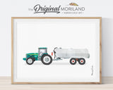 Farm Vehicles Decor, Preschool, Boy Bedroom Art, Digger Printable, Tractor Nursery, Tractor Birthday, Farmhouse Room Decor, Forklift, International Scout Truck, Backhoe, Alphabet Print, MORILAND Wall Art