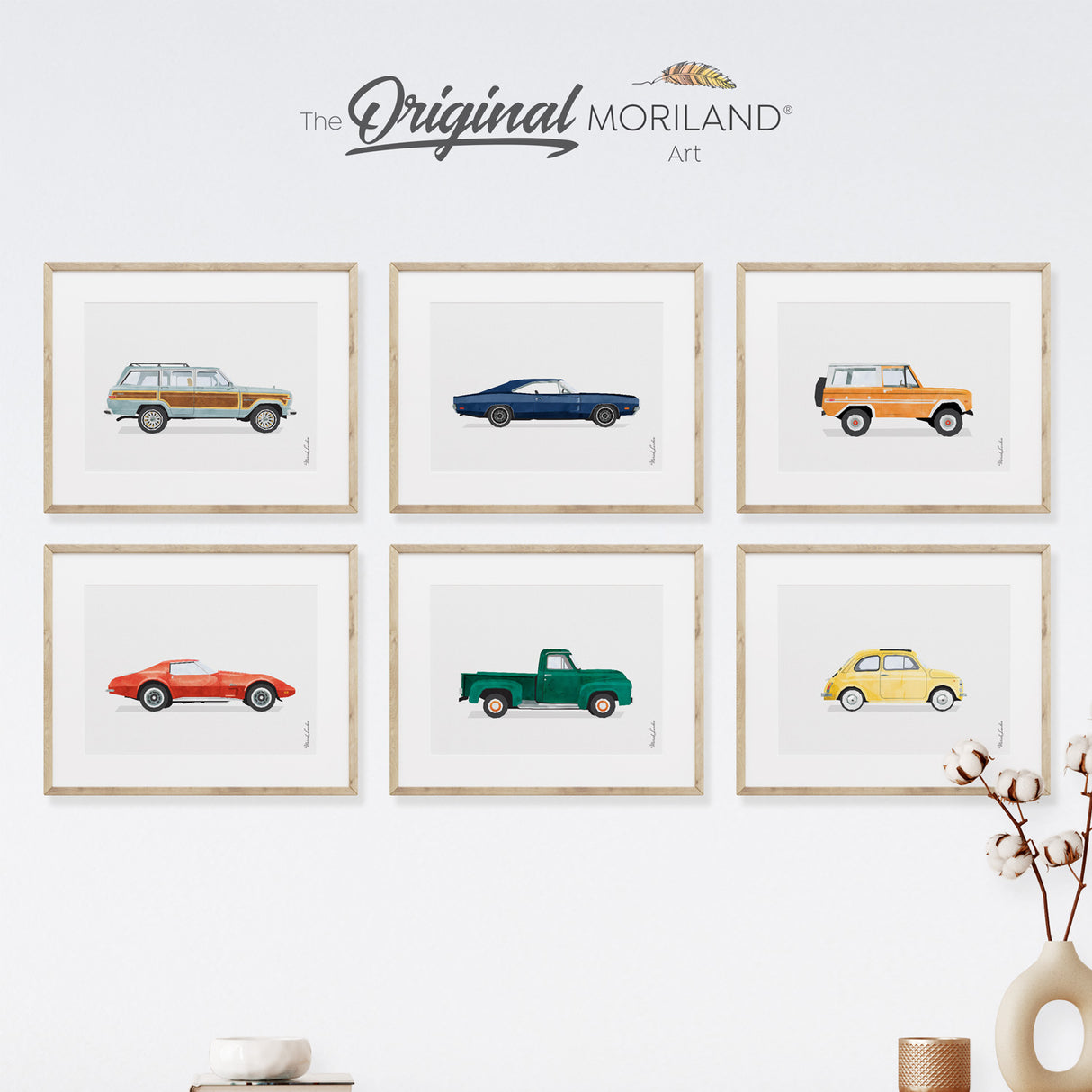 Toddler Boy Room Decor, Instant Download Art, Baby Wall Art, Cars Room, Playroom Art, Children's Room Decor, Girl Room Art, Kids Wall Decor, Preschool Transportation, Rainbow Print, Car Prints, Classic Sports Car Print, Printable Art, Kids Poster, Classroom Decor Ideas | by MORILAND