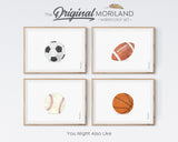 football art print for sports big boy room decor by MORILAND