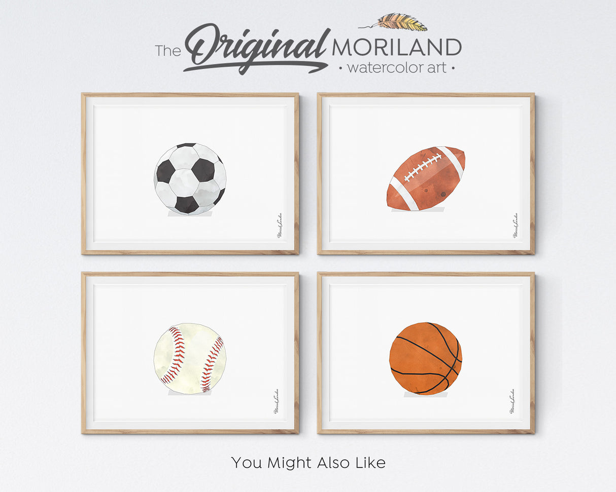 Basketball art print for sports boy bedroom decor 